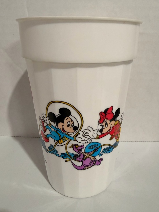 Disney Other - 1988 Disney Epcot Coca Cola Cup Mickey Minnie Figment Goofy Souvenir Tumbler